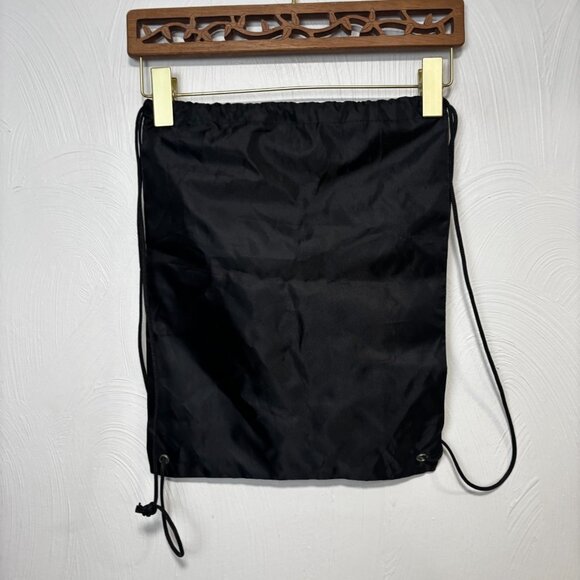 Las Vegas Skyline Drawstring Backpack Black Souvenir Gym Bag Colorful Cityscape - Picture 3 of 4